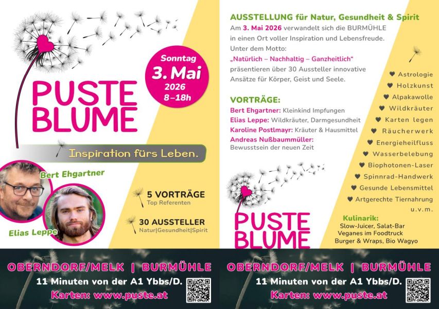 Pusteblume - Inspirationen fürs Leben / Ausstellung für Natur, Gesundheit & Spirit